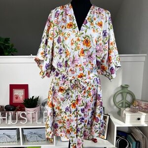 Vintage Satin Plus Size Robe